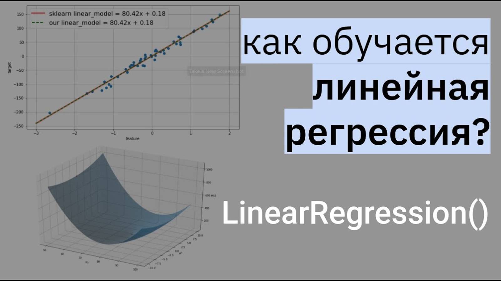 РЕАЛИЗАЦИЯ ЛИНЕЙНОЙ РЕГРЕССИИ | Линейная регрессия | LinearRegression | МАШИННОЕ ОБУЧЕНИЕ смотреть онлайн