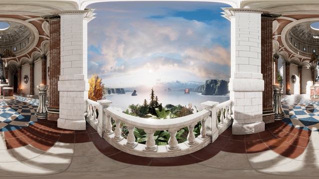 360° VR Peaceful Sun Temple Ambience for Relaxation, Meditation and Sleep смотреть онлайн