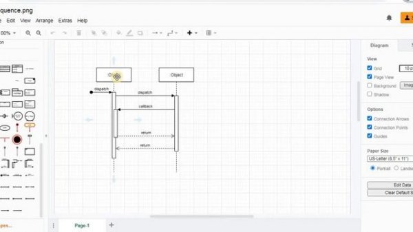 How to draw Sequence diagram | draw.io | Draw UML diagrams