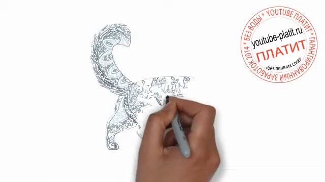 Как нарисовать четырехшлапого кота поэтапно карандашом за 27 секунд смотреть онлайн