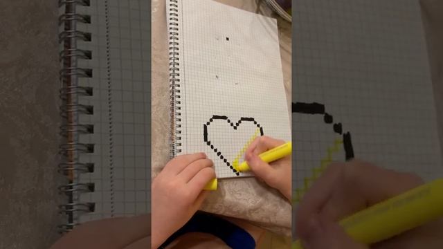 Как нарисовать сердечко лайк по клеточкам смотреть онлайн
