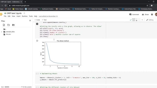 GRIP task Iris Clustering - Unsupervised ML смотреть онлайн