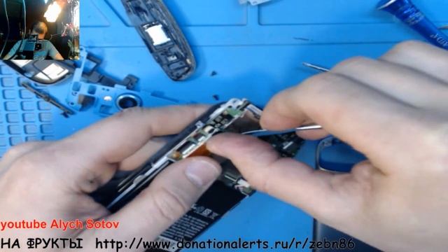 HTC ONE S разборка, замена сим разъема