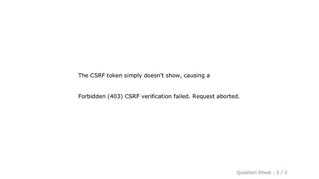 Django : Django CSRF token won't show смотреть онлайн