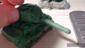 Танк Т-80 БВМ из пластилина. Как слепить.