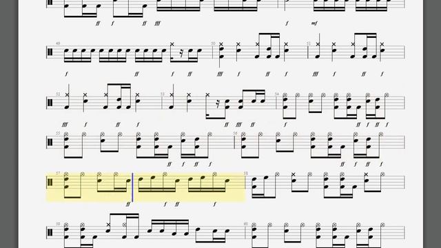 Metallica   Harvester Of Sorrow Drum Tablature