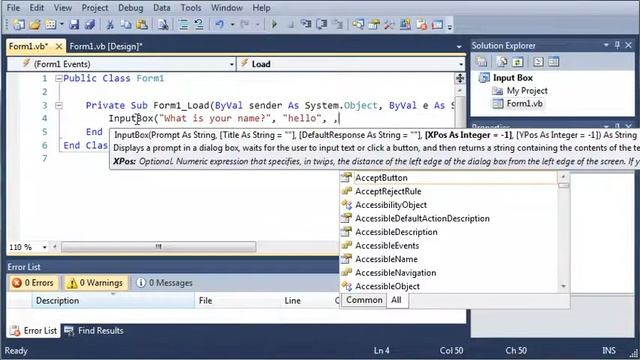 Visual Basic Tutorial 41 Input Box смотреть онлайн