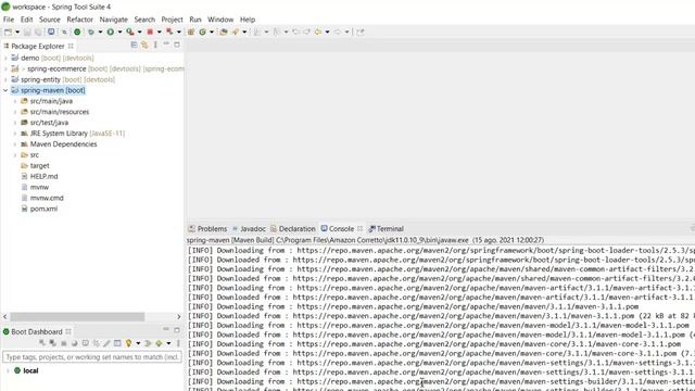 Cómo compilar un proyecto Spring con Maven en Windows смотреть онлайн