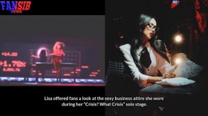 BLACKPINK Lisa Crazy Horse Paris eksklusif perfomance