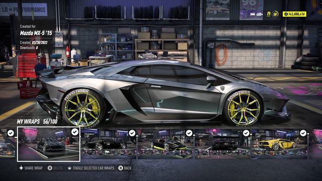 NFS HEAT LAMBORGHINI AVENTADOR S 1,232 HP V8 NIGHT DRIVE FAST ON THE ROAD 🏁 смотреть онлайн