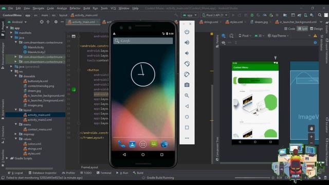 Android Studio - Context Menu смотреть онлайн