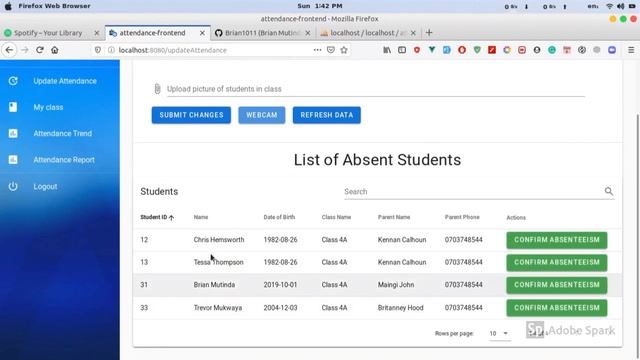 Attendance Web System Using Facial Recognition (Python) смотреть онлайн