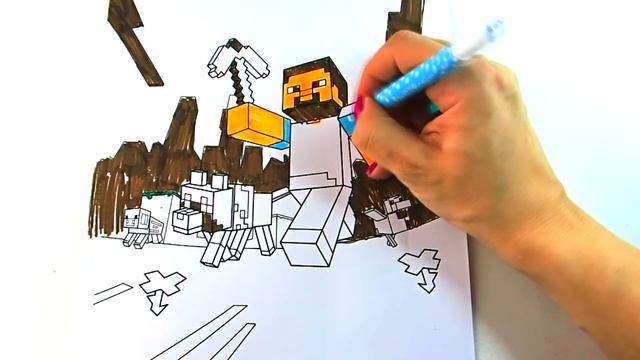 Minecraft Coloring - Eggs and Toys TV смотреть онлайн