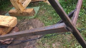 Каркас навеса над столом