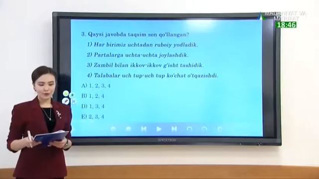 Ona tili saboqlari | Саноқ сонлар мавзусига оид тестларни биргаликда ечамиз [25.11.2020] смотреть онлайн