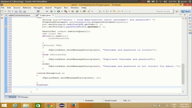 Java Eclipse GUI Tutorial 6 # Login Program for java with sqlite database PART- 2 смотреть онлайн