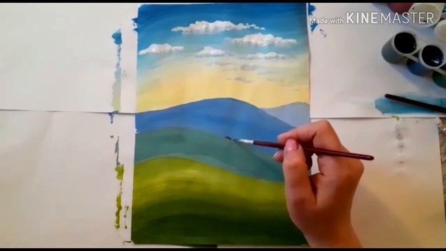 РИСУЕМ ВЕСЕННИЙ ПЕЙЗАЖ. ТЫ С НАМИ? смотреть онлайн