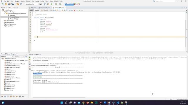 Java Record | Registros | JDK 18 | Constructor compacto y personalizado | Variables y métodos | 202 смотреть онлайн