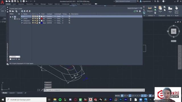 ✅ AUTOCAD 2021 KESİT GÖRÜNÜŞ NASIL ÇİZİLİR ? ✅ | SECTION VIEW AUTOCAD DERSİ смотреть онлайн