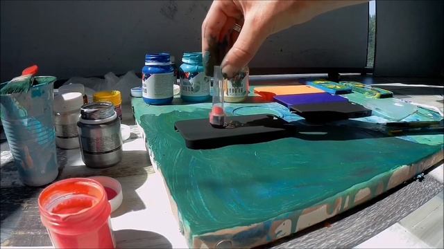 Техника ФЛЮИД АРТ. Мастер-класс. Рисую на чехлах телефона жидким акрилом. Fluid art. Ольга Чепишко смотреть онлайн