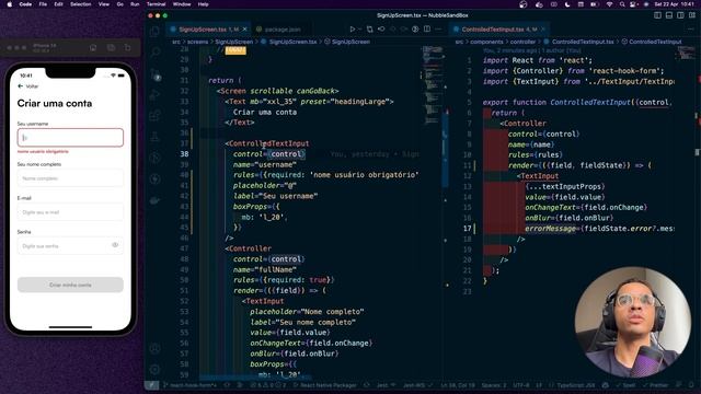 React Native, React Hook Form e TypeScript (Avançado) смотреть онлайн