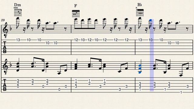Freed From Desire easy tab for two guitars arr Gioacchino Marcello F смотреть онлайн