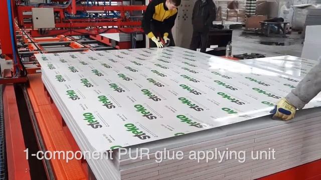 Производство ПВХ сэндвич панелей - автоматизированная линия смотреть онлайн