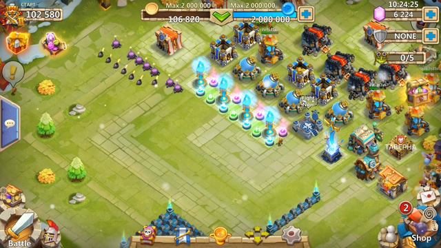Castle Clash с нуля - Прокачка аккаунта на английском сервере. Роллинг героев на коллекционера смотреть онлайн