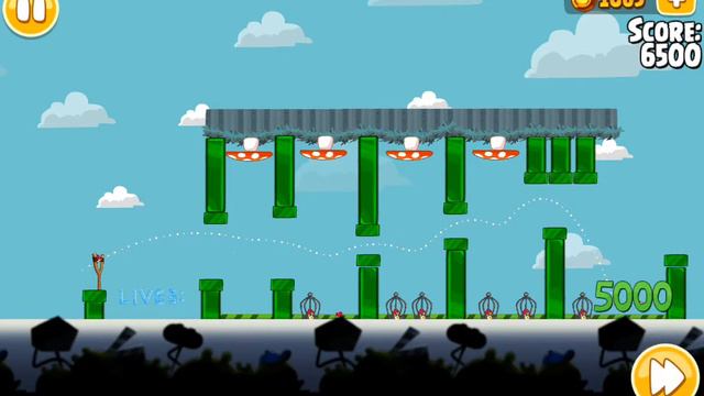 Angry Birds Seasons-Piggywood Studios Golden Egg Level-2 Three Star Walkthrough смотреть онлайн