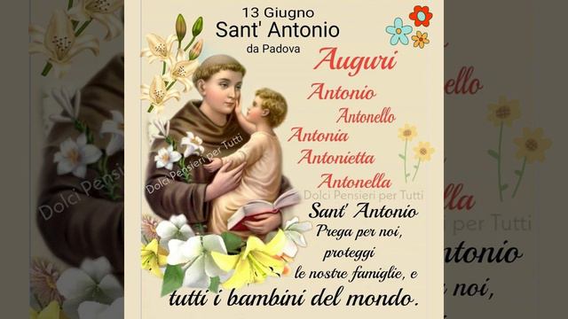buongiorno buon lunedì e buon Sant'Antonio (da Padova) смотреть онлайн
