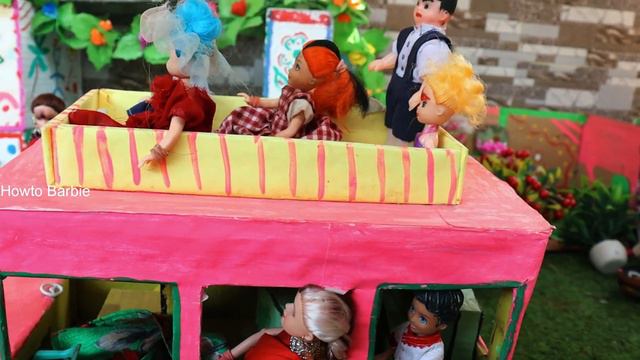 School Bus🤪🚌🎉Barbie doll all day routine in indian village/Radha ki kahani/Barbie doll bedtime vide смотреть онлайн