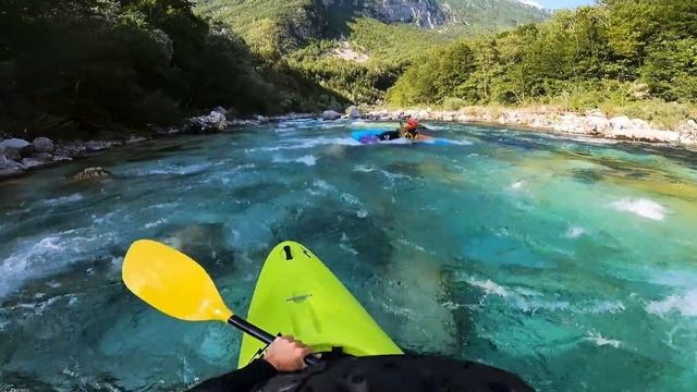 First Week With My New Kayak Prijon Pike On Soča River (Waterfall Boka - Srpenica 1 - Trnovo 1)
