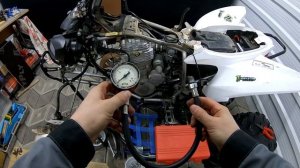 S-03. Yamaha Raptor YFM 250. Замер компрессии.