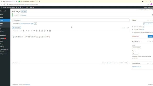 Plugin Wordpress Contact form 7 to Google Sheets смотреть онлайн