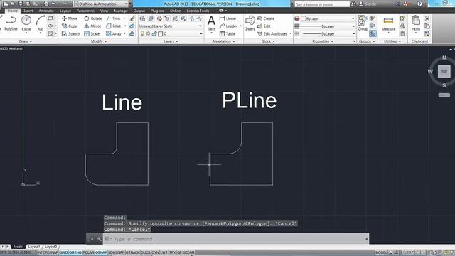 Line Polyline Autocad Eğitim смотреть онлайн