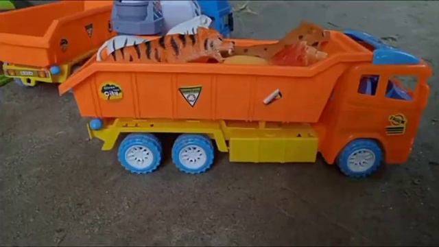 New JCB Cartoon video 🤩| Truck and Animal toy | dumper Video 😜 смотреть онлайн