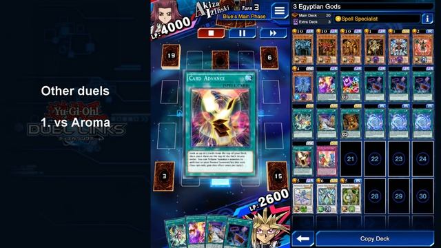 [Yu-Gi-Oh! Duel Links] Summoning 3 Egyptian Gods in one turn смотреть онлайн