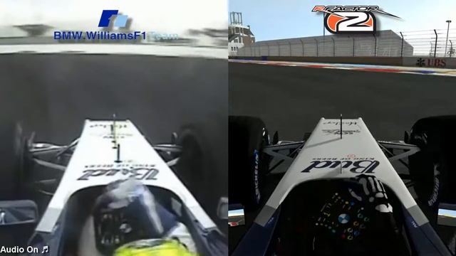 rFactor 2 (MAK-Corp) vs Real Life - 2004 Williams FW26 F1 @ Bahrain International Circuit смотреть онлайн