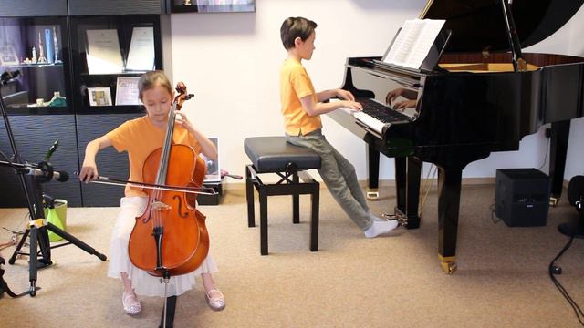 C.Cui, Orientale, Cello & Piano, Luisa (8yrs) and Leo Wilk (10yrs) смотреть онлайн