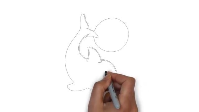 как нарисовать дельфина,how to draw a dolphin,cómo dibujar un delfín,comment dessiner un dauphin смотреть онлайн