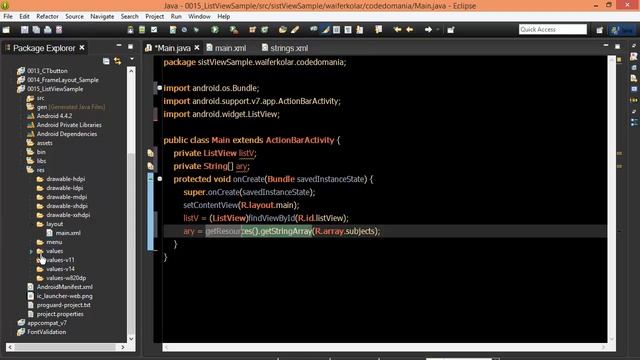 Android #73 ListView Simple смотреть онлайн