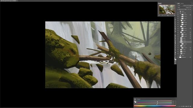 Environment Concept Art Process (Digital Painting Tutorial) смотреть онлайн