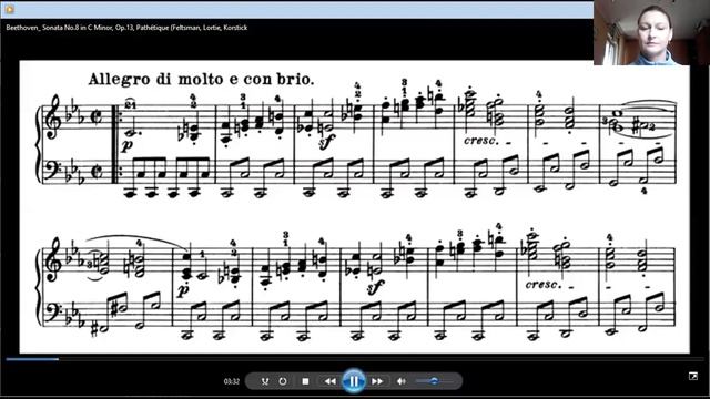 Бетховен Соната №8 Патетическая смотреть онлайн