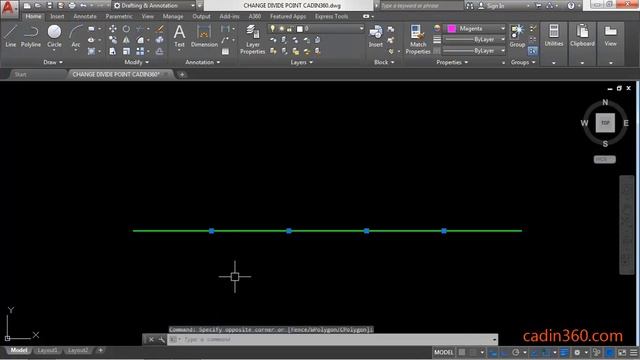 How to Change Divide Points Style in AutoCAD 2018 смотреть онлайн