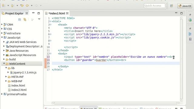 Curso de J2EE Parte 6 Javascript 15 Interfaz смотреть онлайн