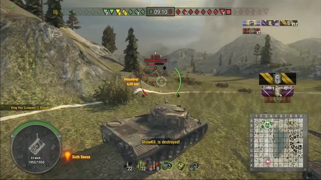 World of Tanks Xbox 360 - Leopard 1 - 7200 Damage King Hax Gameplay смотреть онлайн