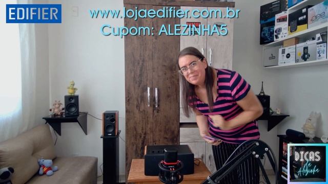 EDIFIER D12: CAIXA DE SOM BLUETOOTH E CABEADA - UNBOXING E TESTE DE ÁUDIO BY ALÊZINHA #EdifierD12 смотреть онлайн