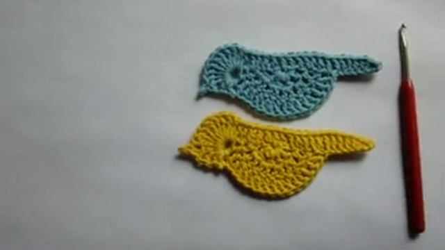 0 Как связать аппликацию птичку, образец смотреть онлайн
