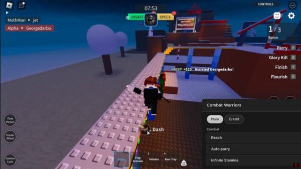 *NEW* Combat Warriors Script (PASTEBIN 2023) (INSTANT DASH, AIM ASSIST, ESP, NO RAGDOLL,)