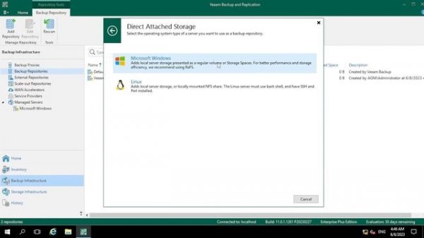 How to create a Backup repository in Veeam version 12 || veeam backup and replication tutorial